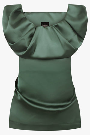 VIVIENNE WESTWOOD RTW Ginnie Adjustable Silky Top | Green