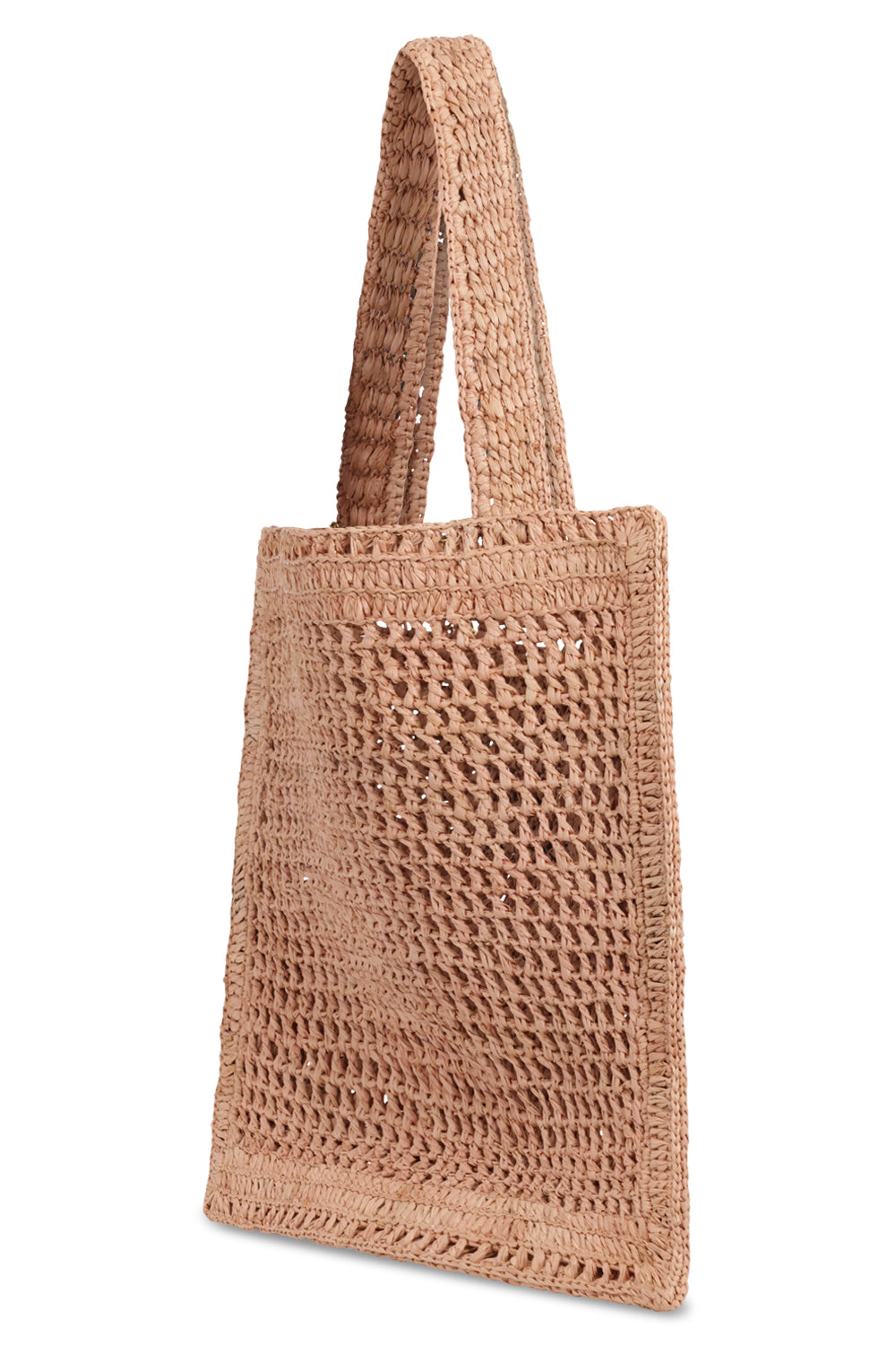 CHLOE BAGS PINK / Summery Beige Summer Banana Raffia Tote Bag | Summery Beige