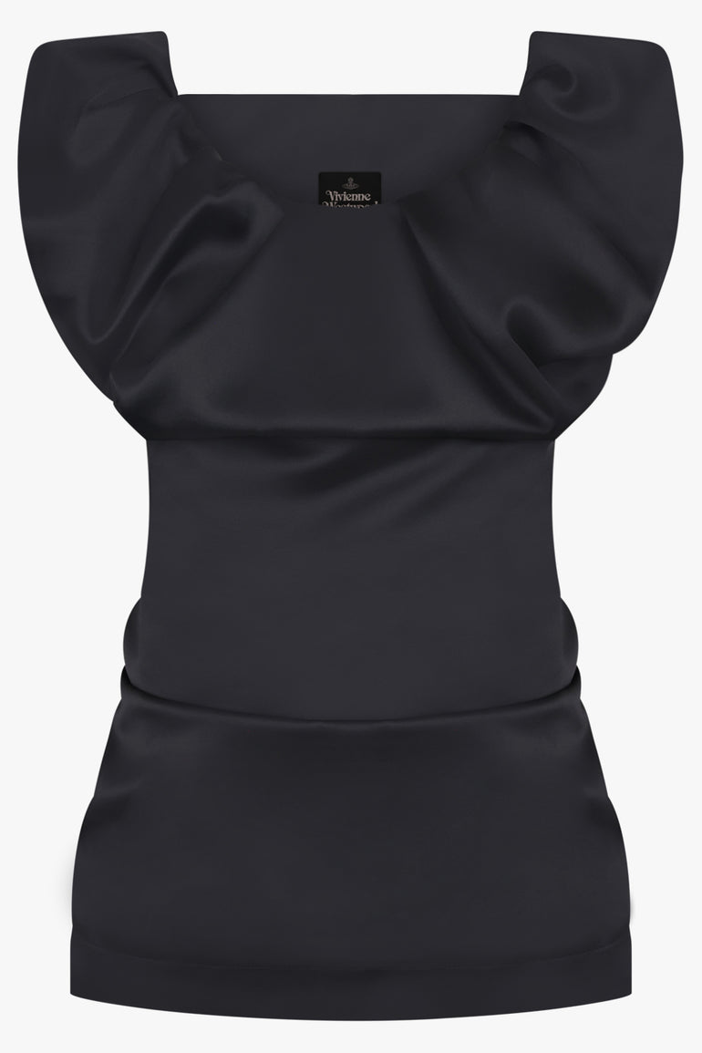 VIVIENNE WESTWOOD RTW Ginnie Adjustable Silky Top | Black