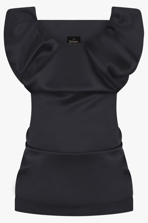 VIVIENNE WESTWOOD RTW Ginnie Adjustable Silky Top | Black