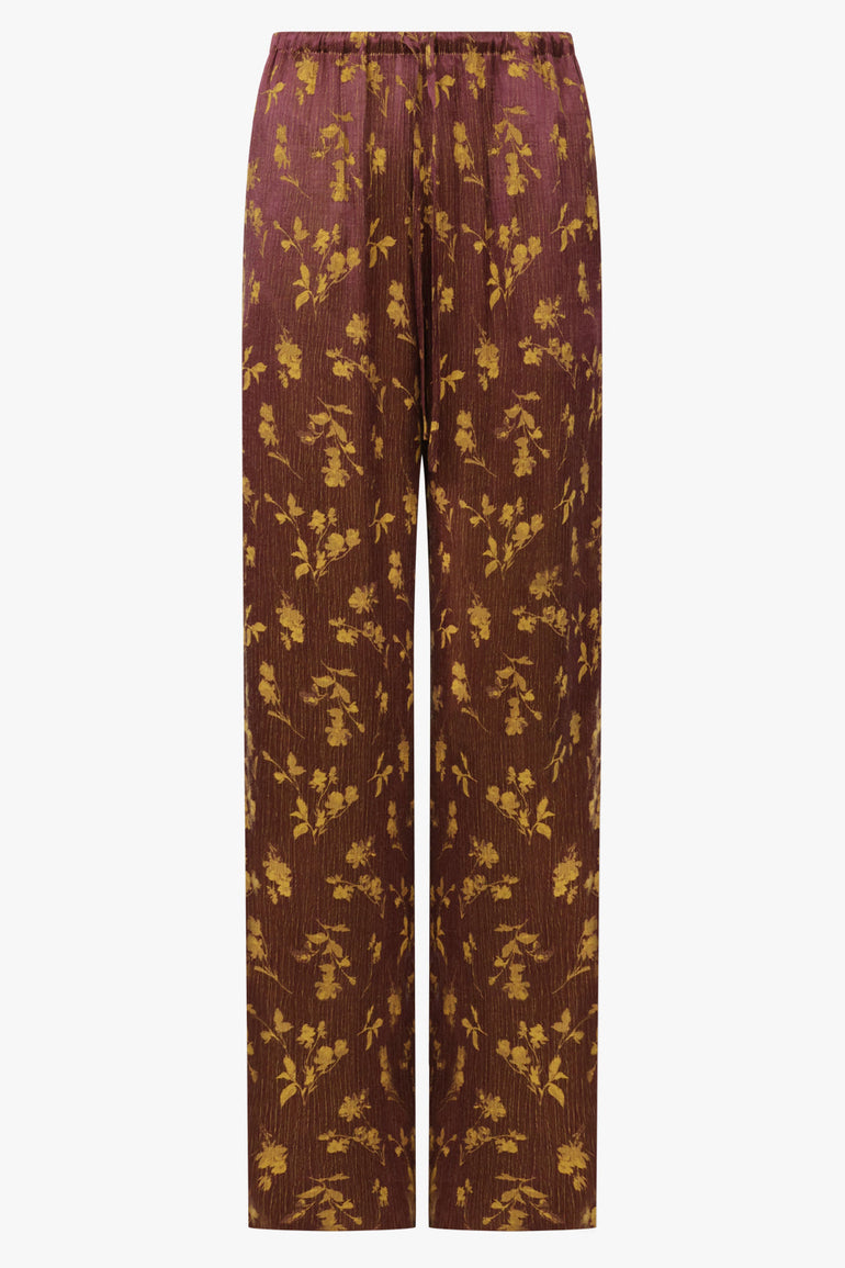 Dries Van Noten Puvis Floral Pant in Purple