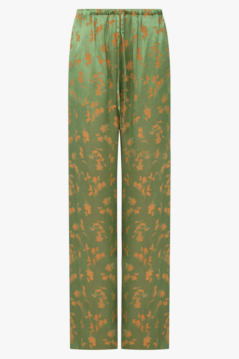 Dries Van Noten Puvis Floral Pant in Green