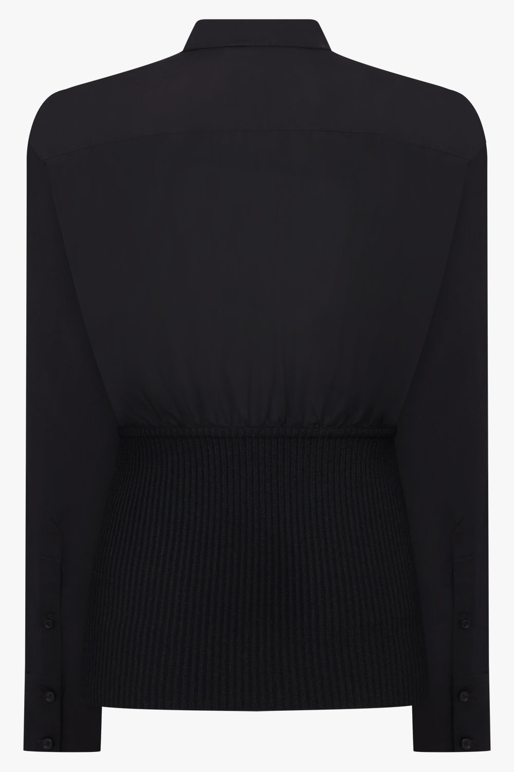 Alaïa Cinched Waist Shirt in Black