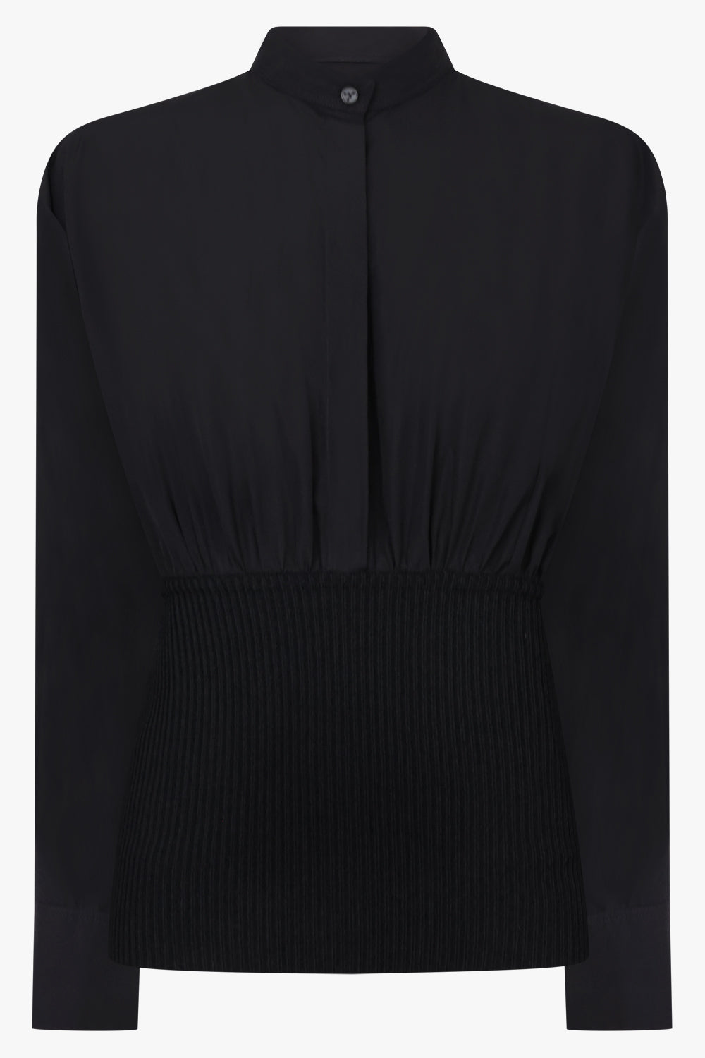 Alaïa Cinched Waist Shirt in Black