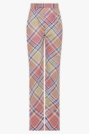 VIVIENNE WESTWOOD RTW Heather Check Ray Wide Leg Pant | Multi
