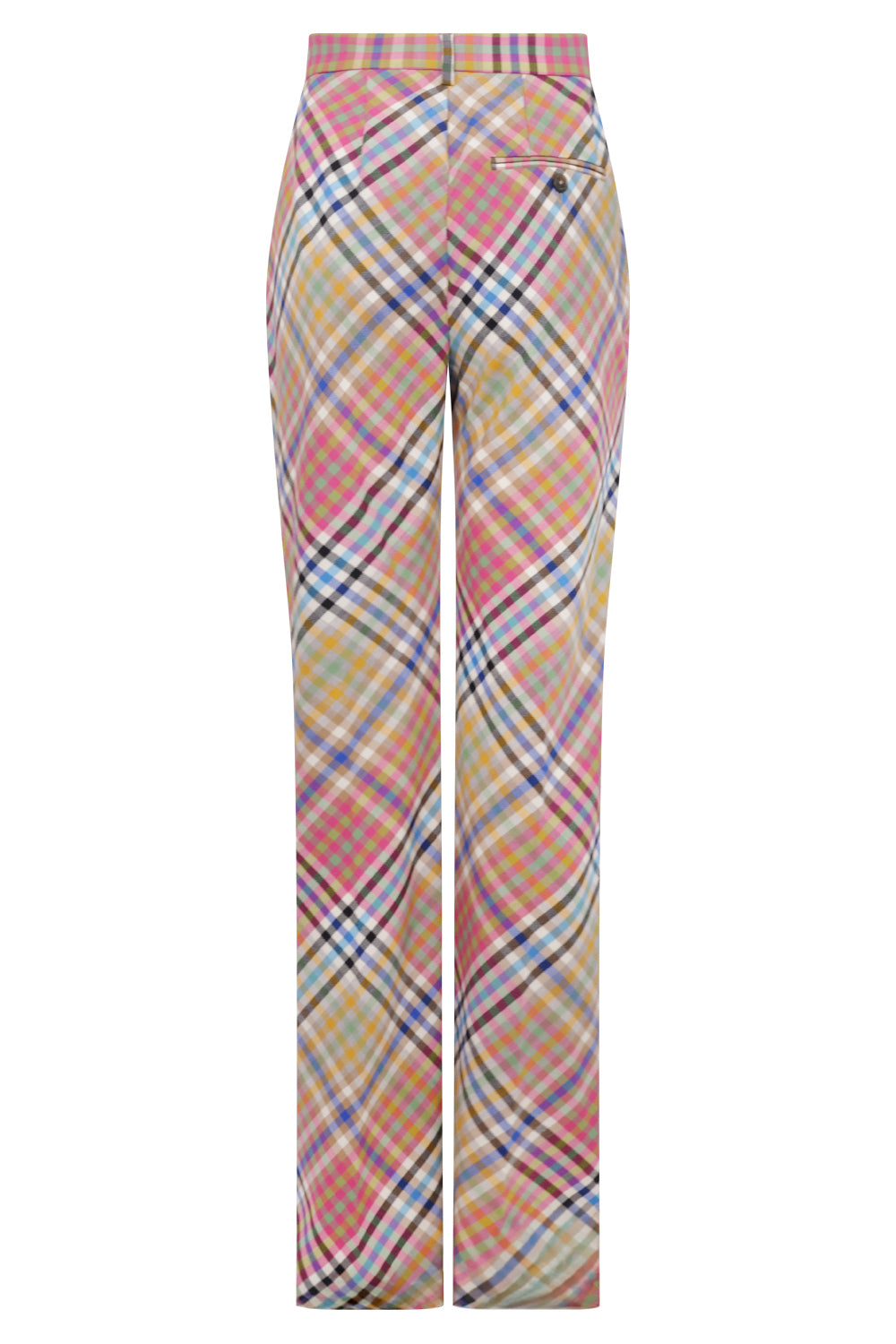 VIVIENNE WESTWOOD RTW Heather Check Ray Wide Leg Pant | Multi