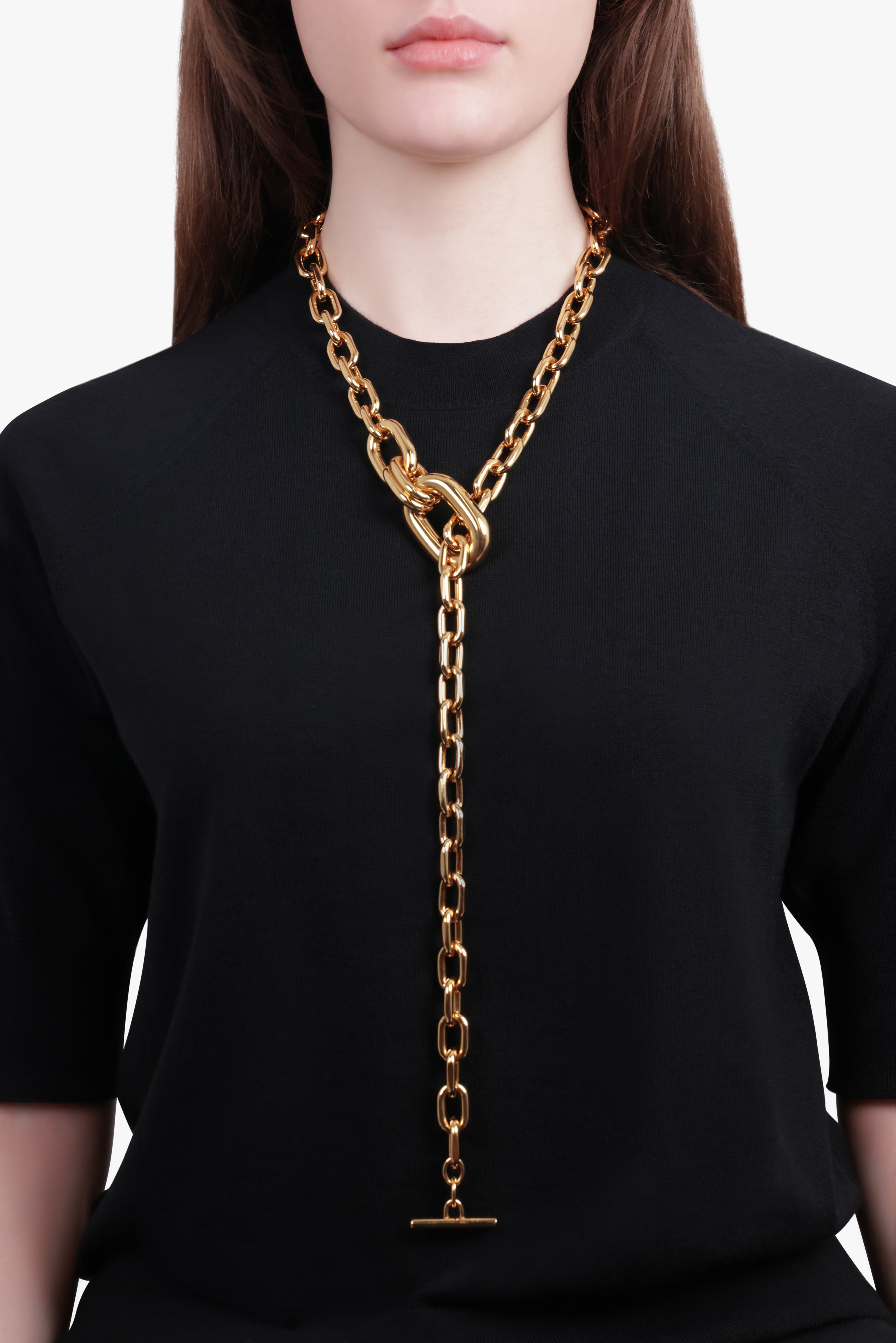 RABANNE JEWELLERY GOLD XL Chain Link Double Length Necklace | Gold