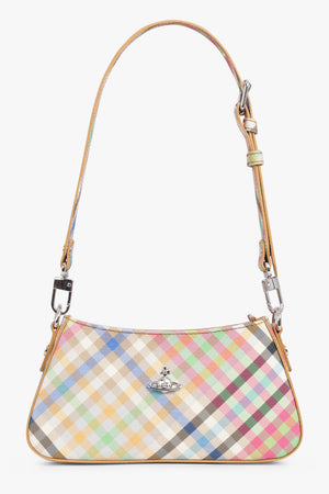 VIVIENNE WESTWOOD BAGS MULTI / Multi Heather Check Tasha Shoulder Bag | Multi