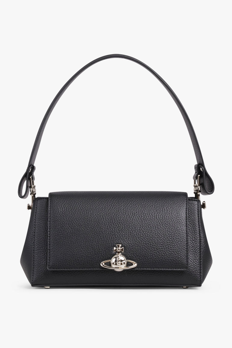 VIVIENNE WESTWOOD BAGS BLACK / Black Hazel Medium Handbag | Black