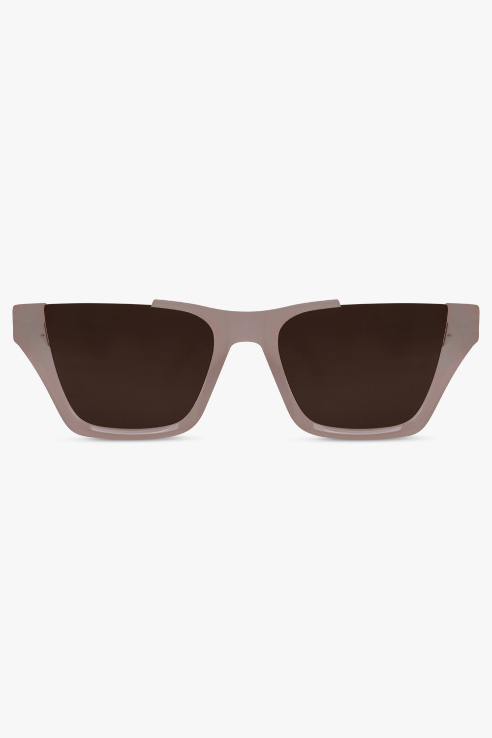 ALAIA SUNGLASSES BROWN / Clear/Brown AA0081S Rectangle Sunglasses | Pink/Brown