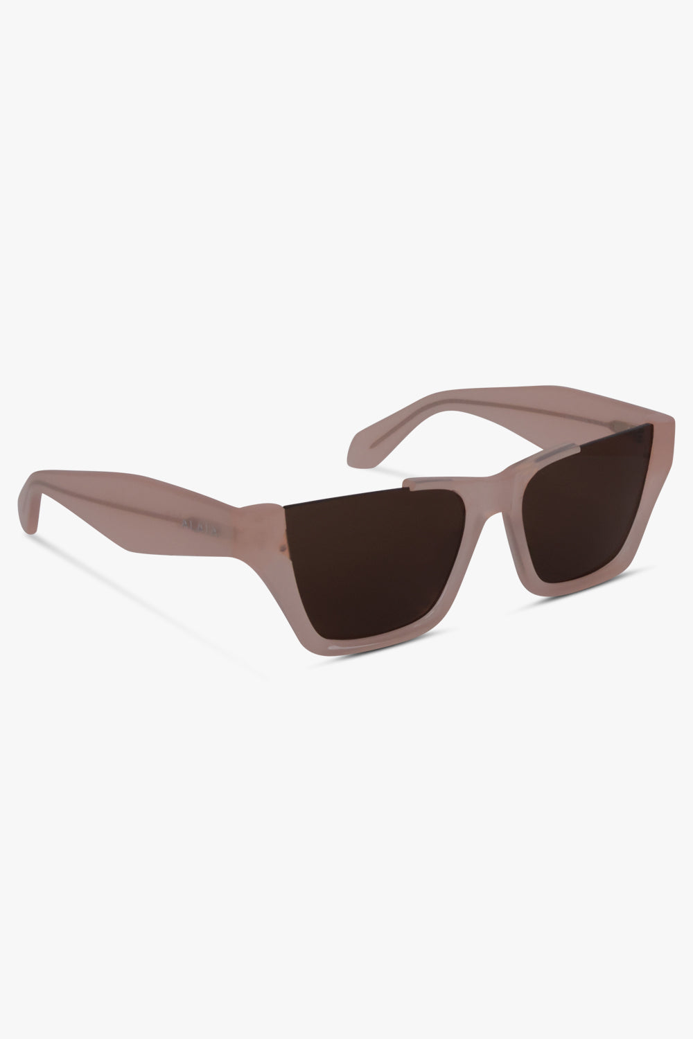 ALAIA SUNGLASSES BROWN / Clear/Brown AA0081S Rectangle Sunglasses | Pink/Brown