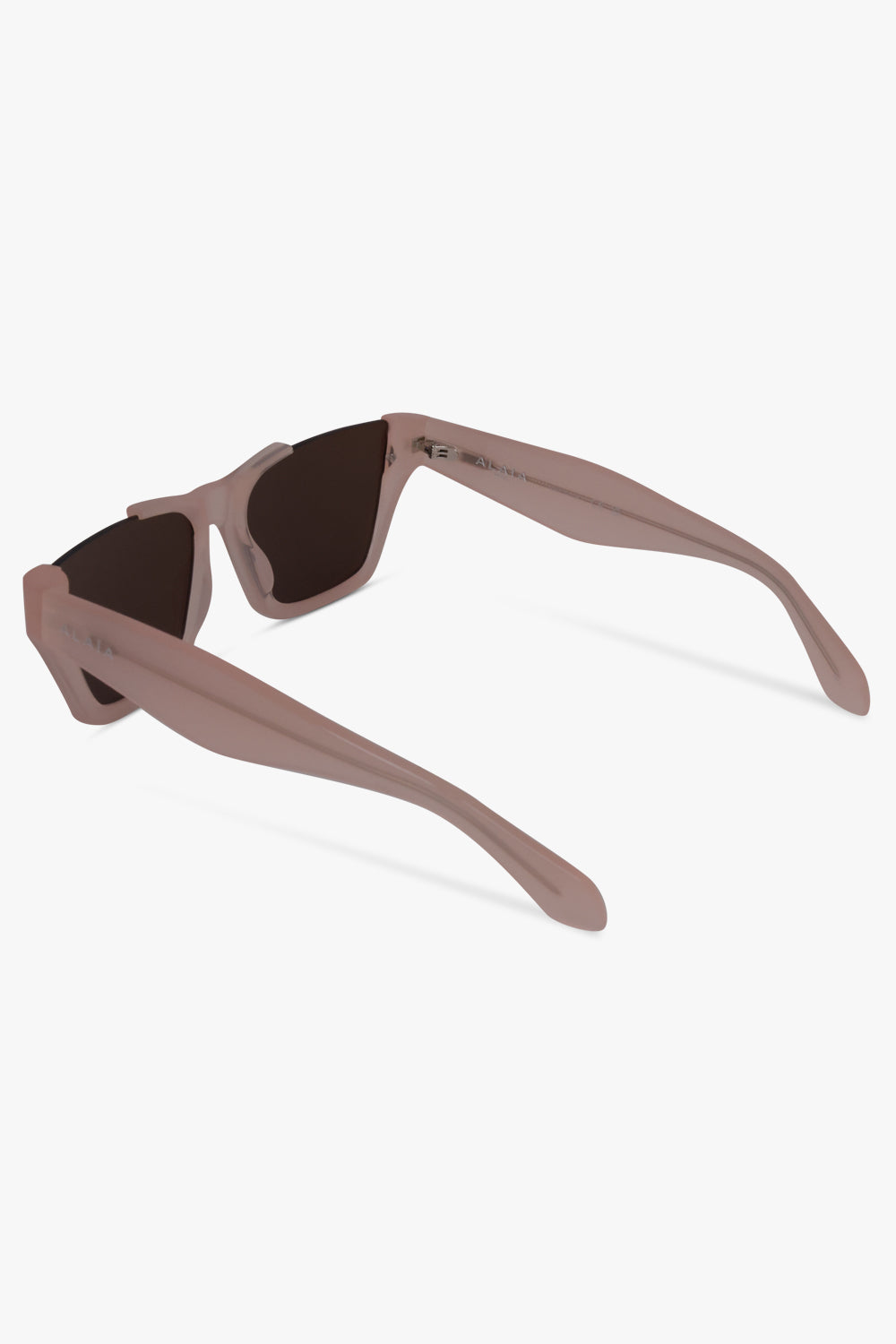 ALAIA SUNGLASSES BROWN / Clear/Brown AA0081S Rectangle Sunglasses | Pink/Brown