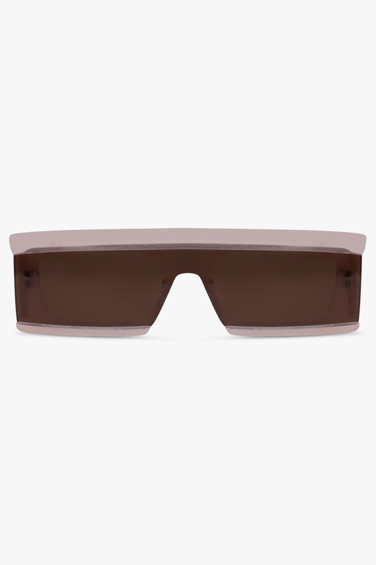 ALAIA SUNGLASSES BROWN / Brown AA0099S Rectangle Sunglasses | Pink/Brown