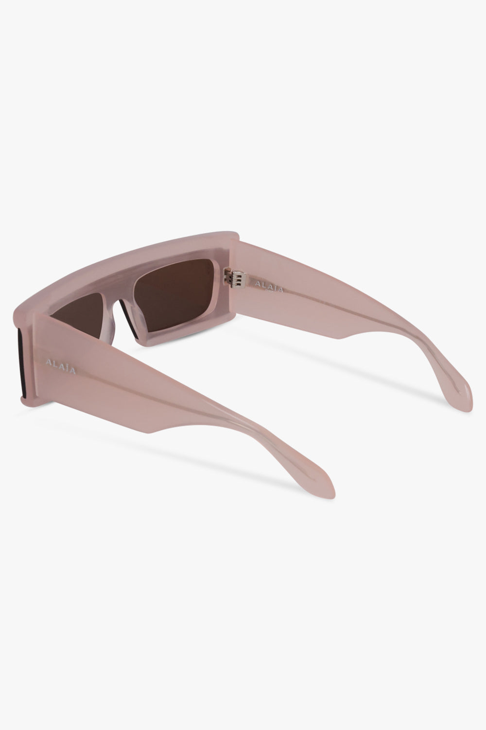 ALAIA SUNGLASSES BROWN / Brown AA0099S Rectangle Sunglasses | Pink/Brown