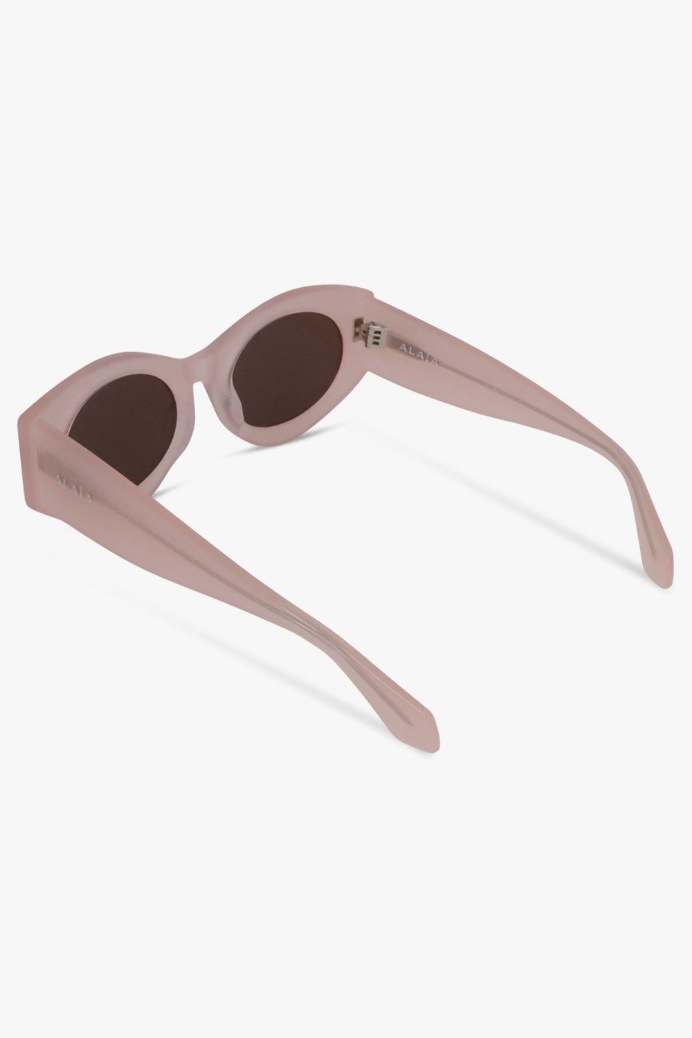 ALAIA SUNGLASSES BROWN / Clear/Brown AA0080S Round Sunglasses | Pink/Brown
