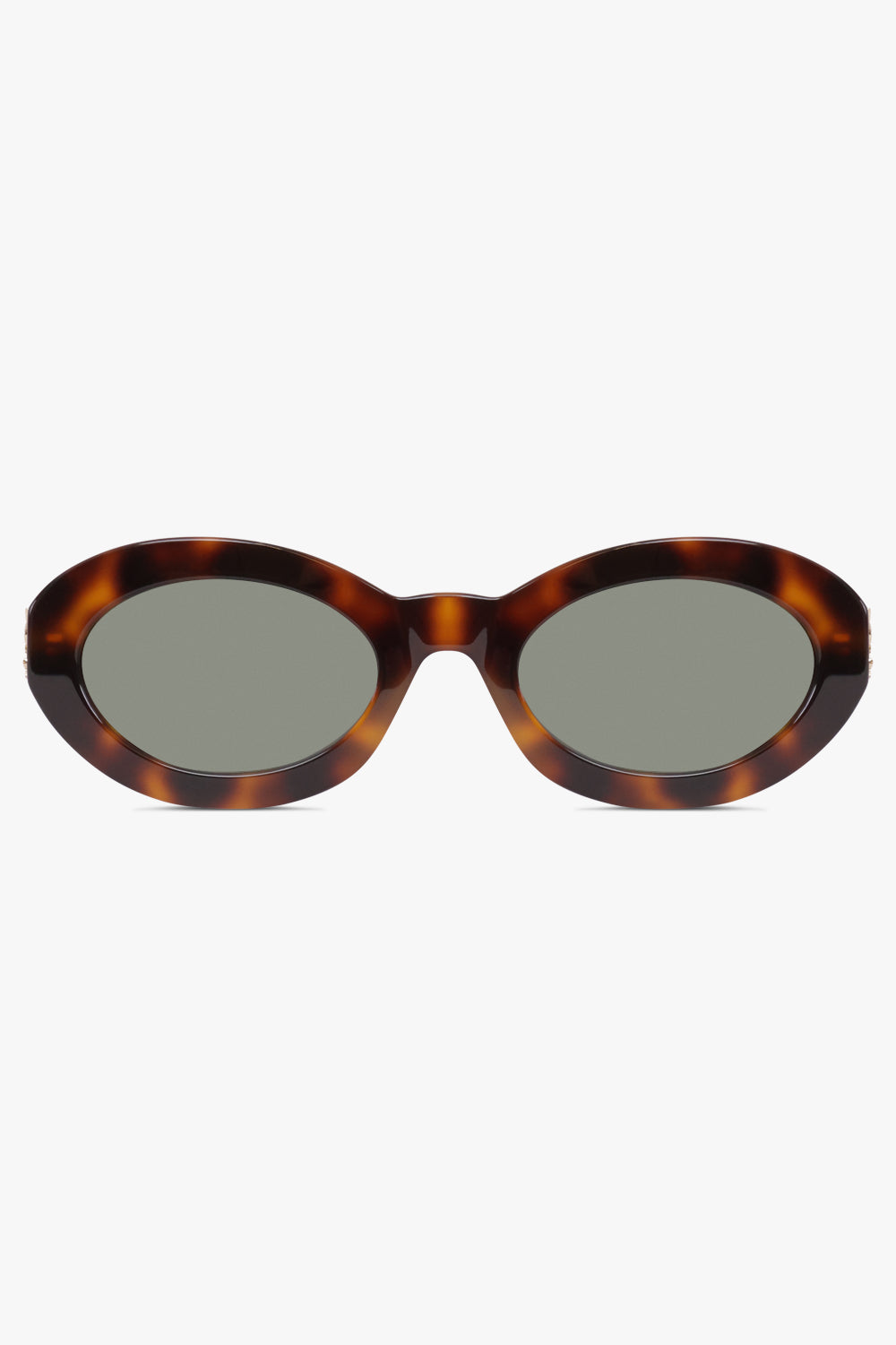SAINT LAURENT SUNGLASSES BROWN / Havana SL 136 Round Sunglasses | Havana