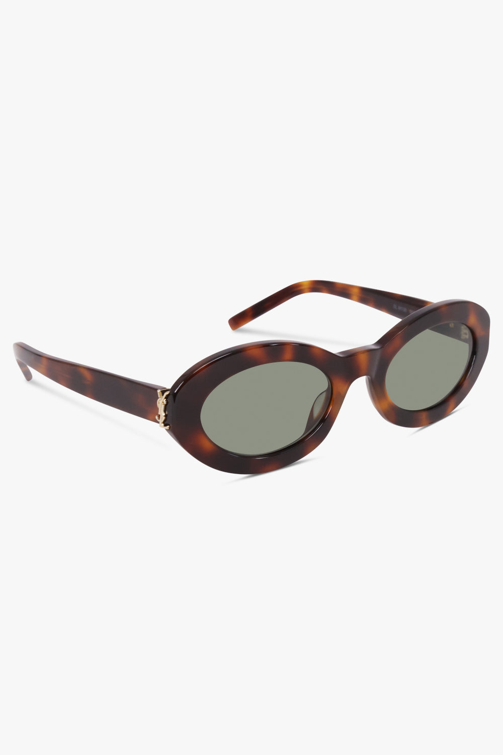 SAINT LAURENT SUNGLASSES BROWN / Havana SL 136 Round Sunglasses | Havana