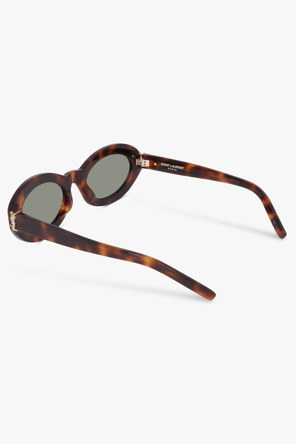 SAINT LAURENT SUNGLASSES BROWN / Havana SL 136 Round Sunglasses | Havana