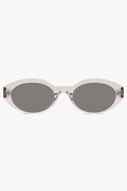 SAINT LAURENT SUNGLASSES GREY / Grey/Black SL 567 Round Sunglasses | Grey/Black