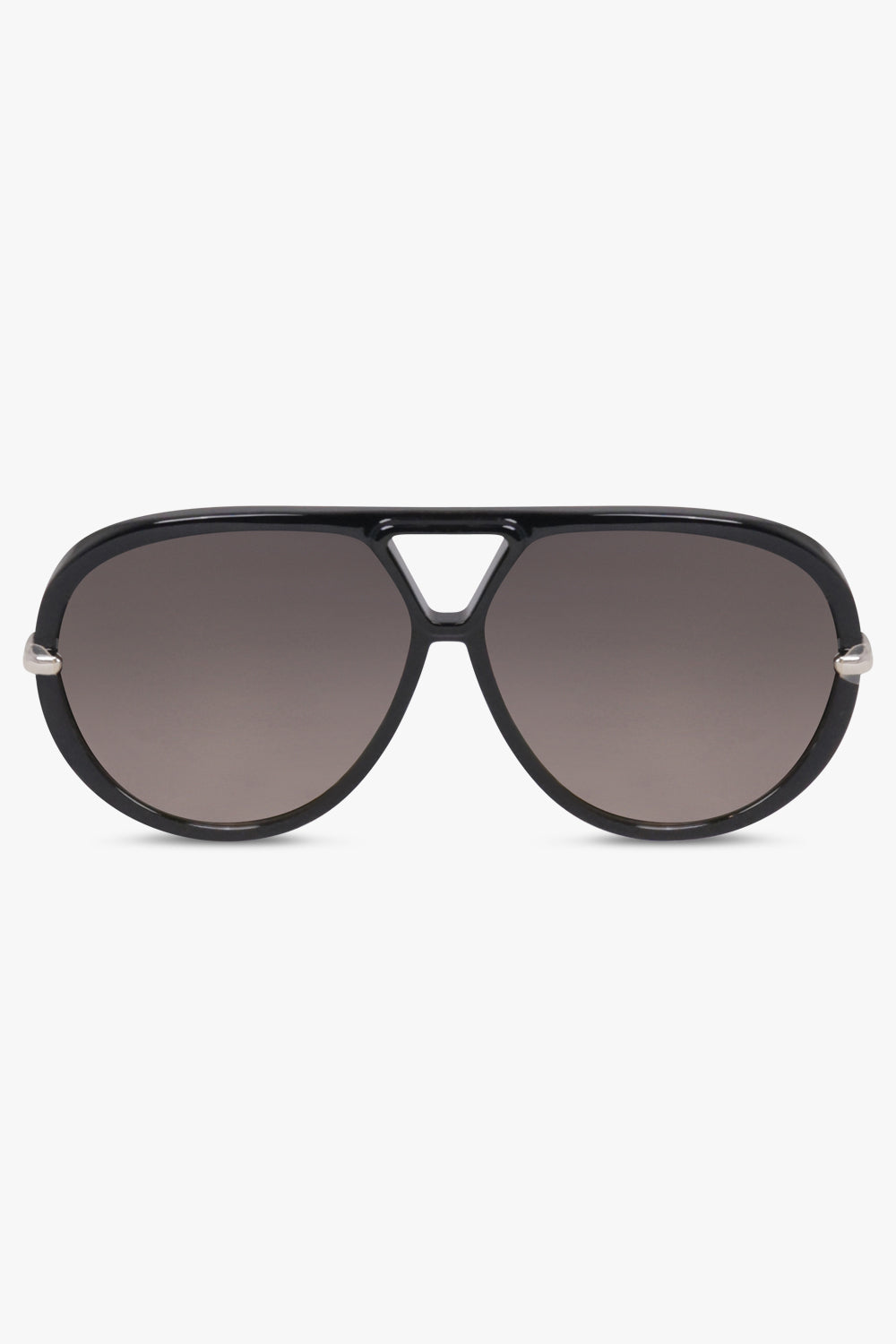 BOTTEGA VENETA SUNGLASSES BLACK / Black/Silver BV1273S Drop Aviator Sunglasses | Black/Silver