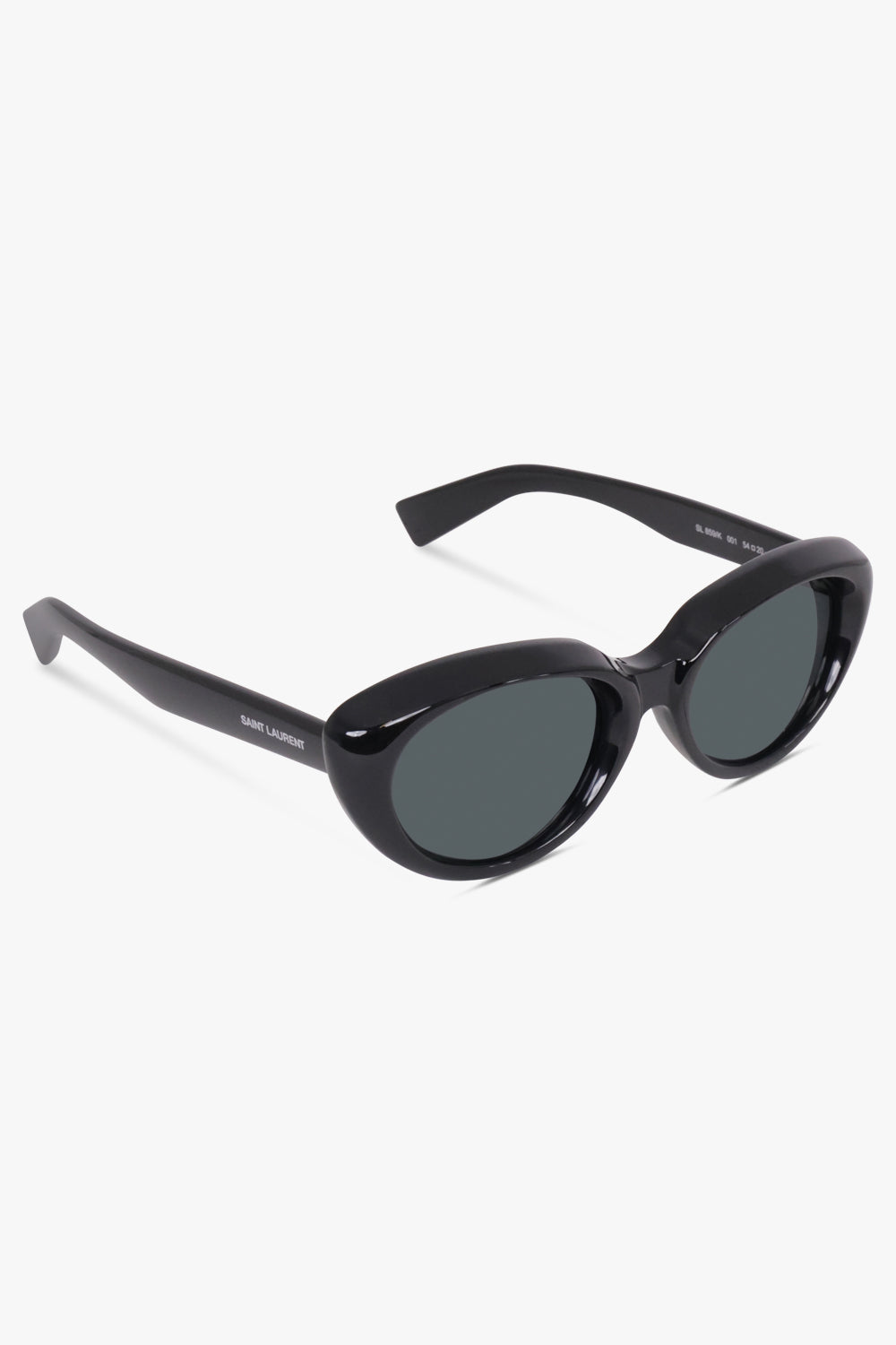 SAINT LAURENT SUNGLASSES BLACK / Black SL 859 Round Sunglasses | Black