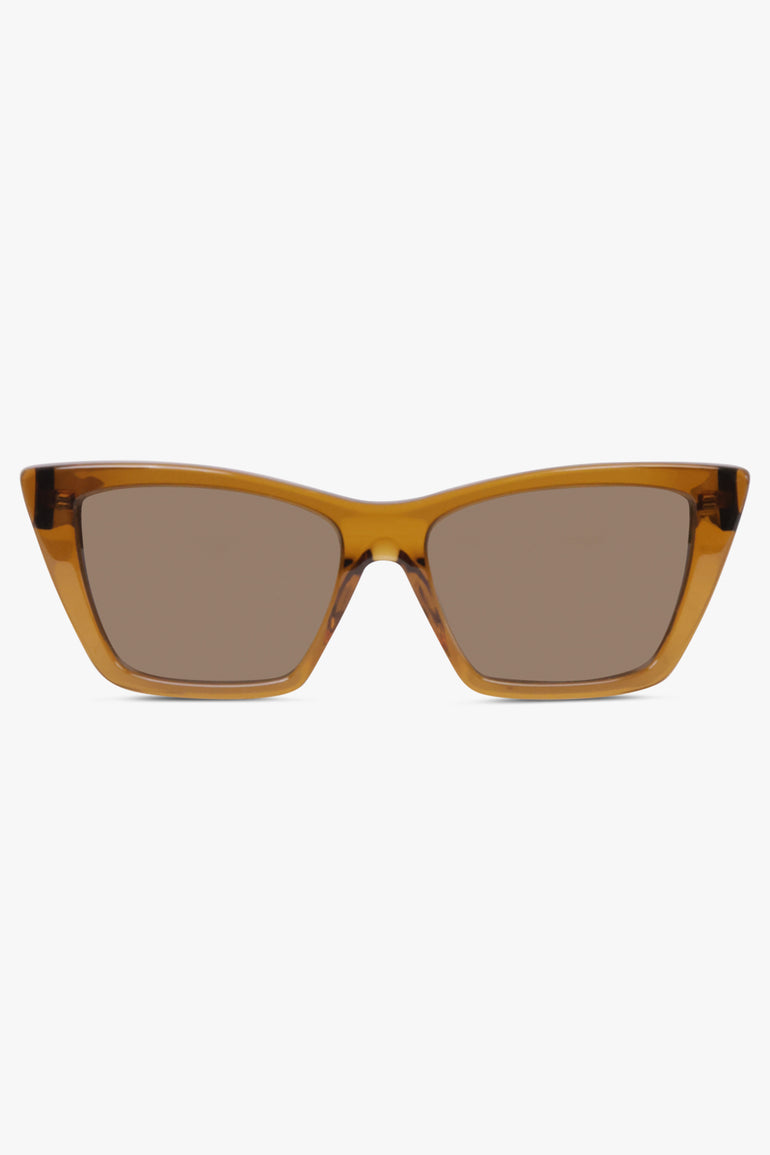 SAINT LAURENT SUNGLASSES BROWN / Brown SL 276 Mica Sunglasses | Brown
