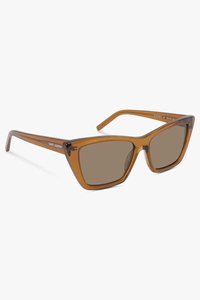 SAINT LAURENT SUNGLASSES BROWN / Brown SL 276 Mica Sunglasses | Brown