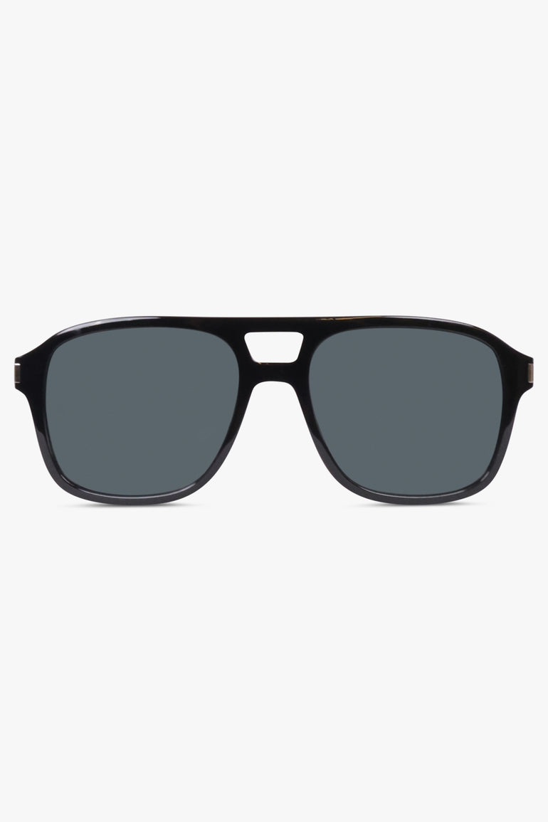 SAINT LAURENT SUNGLASSES BLACK / Black SL 881 Square Sunglasses | Black