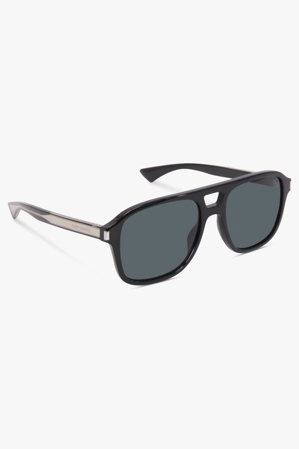 SAINT LAURENT SUNGLASSES BLACK / Black SL 881 Square Sunglasses | Black