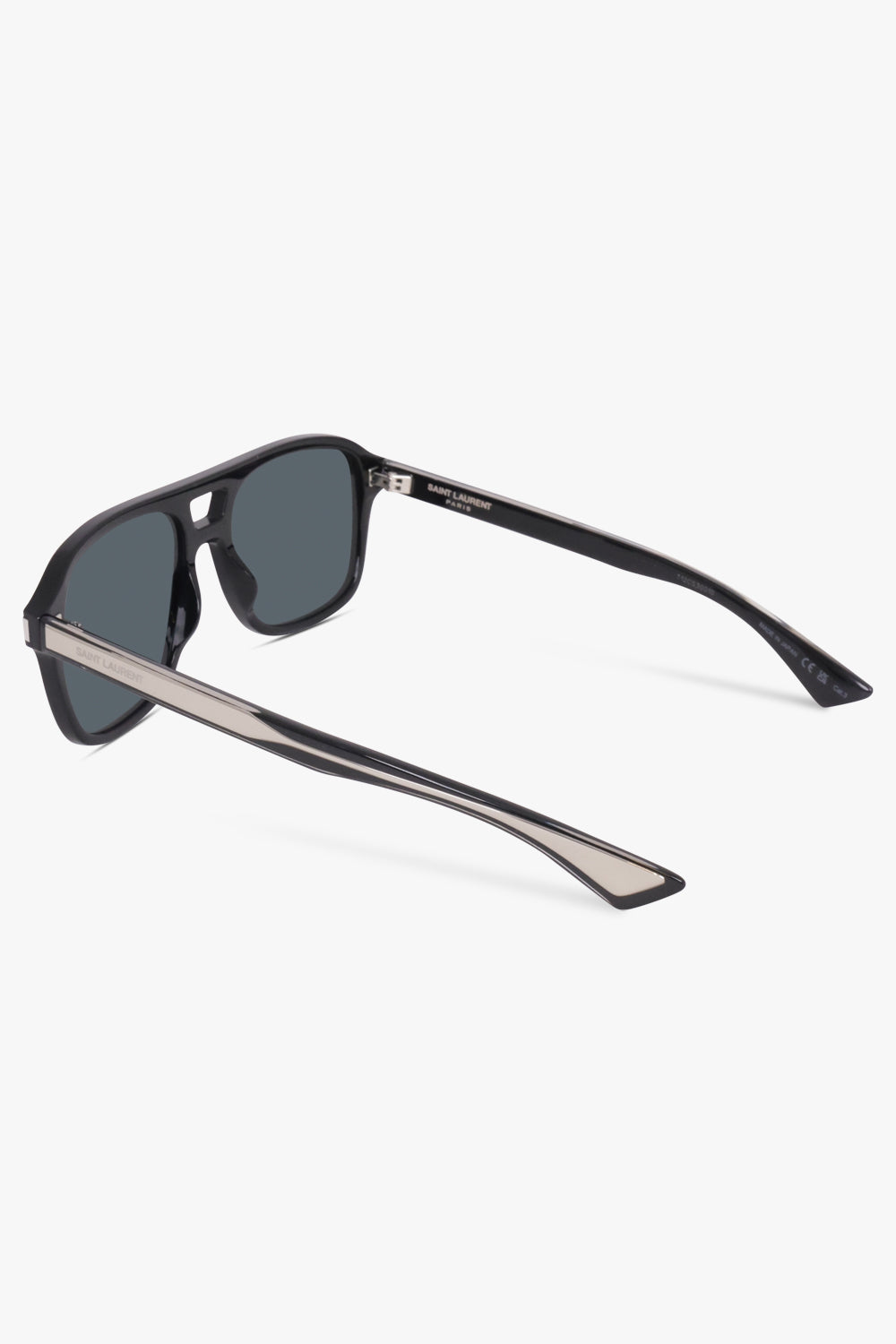 SAINT LAURENT SUNGLASSES BLACK / Black SL 881 Square Sunglasses | Black
