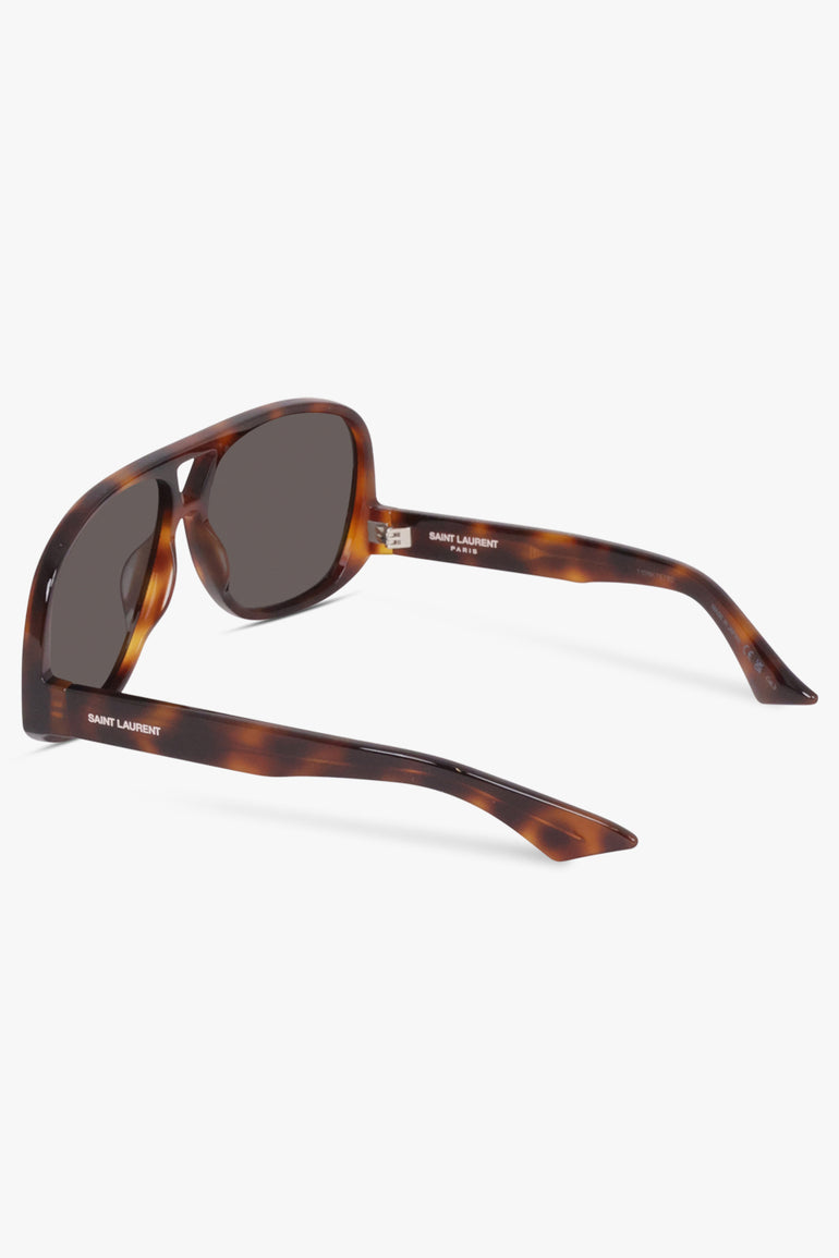 SAINT LAURENT SUNGLASSES BROWN / Havana/Black SL 652 Solace Sunglasses | Havana/Black