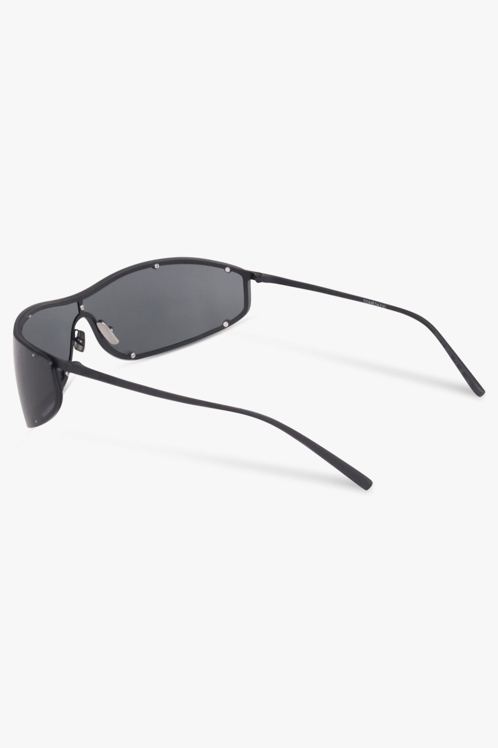SAINT LAURENT SUNGLASSES BLACK / Black SL 807 Shield Sunglasses | Black