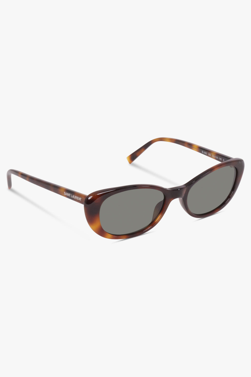 SAINT LAURENT SUNGLASSES BROWN / Havana SL 822 Round Sunglasses | Havana