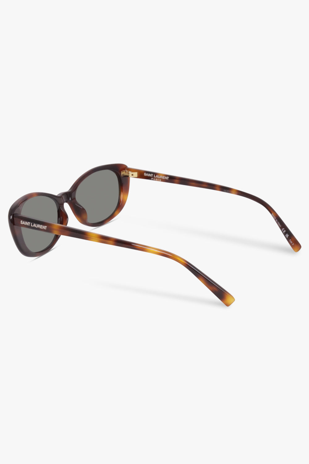 SAINT LAURENT SUNGLASSES BROWN / Havana SL 822 Round Sunglasses | Havana