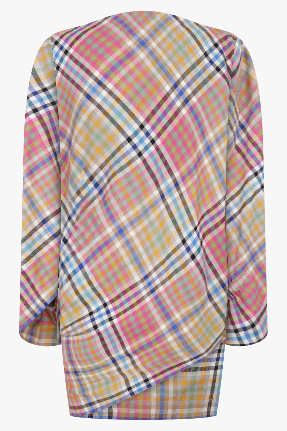 VIVIENNE WESTWOOD RTW Heather Check Infinity Asymmetric Top | Multi