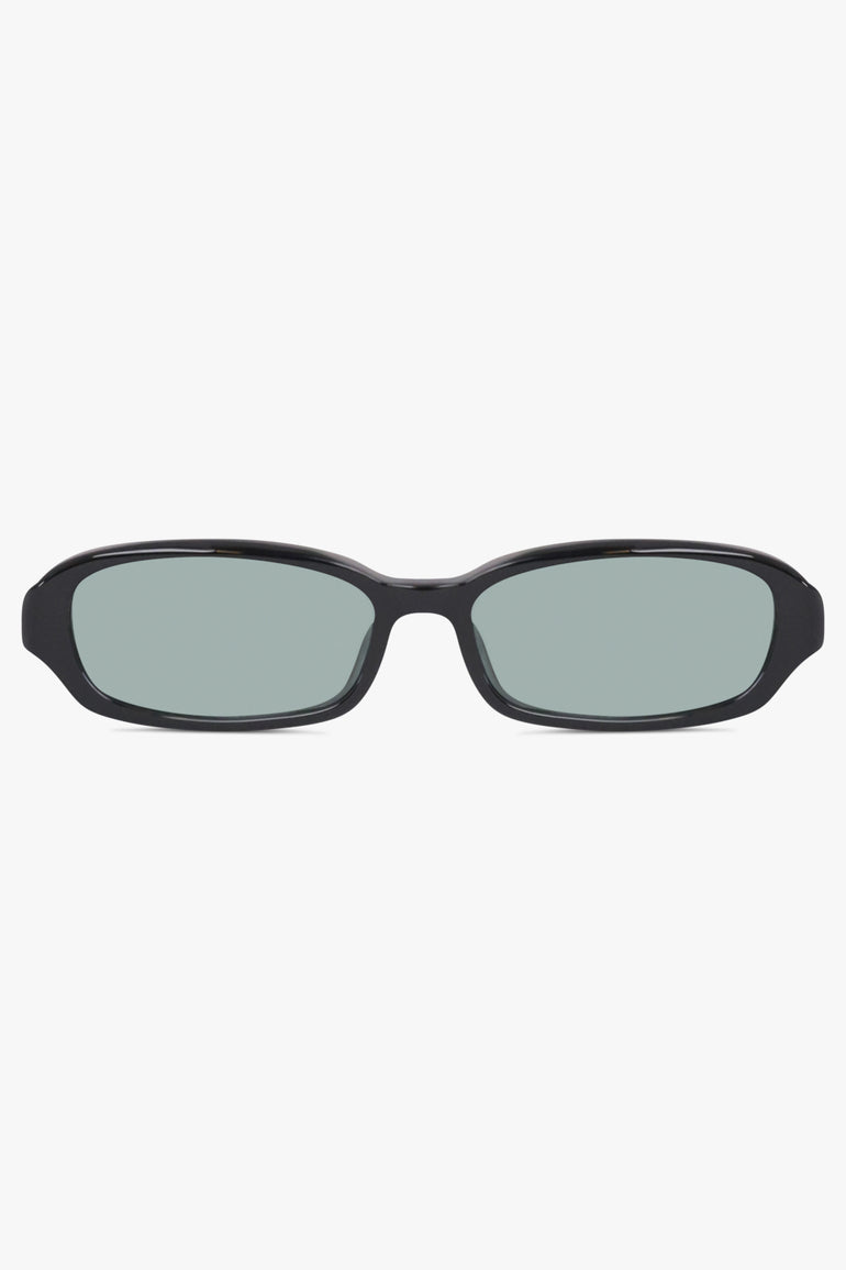 SAINT LAURENT SUNGLASSES BLACK / Black/Blue SL 871 Round Sunglasses | Black/Blue