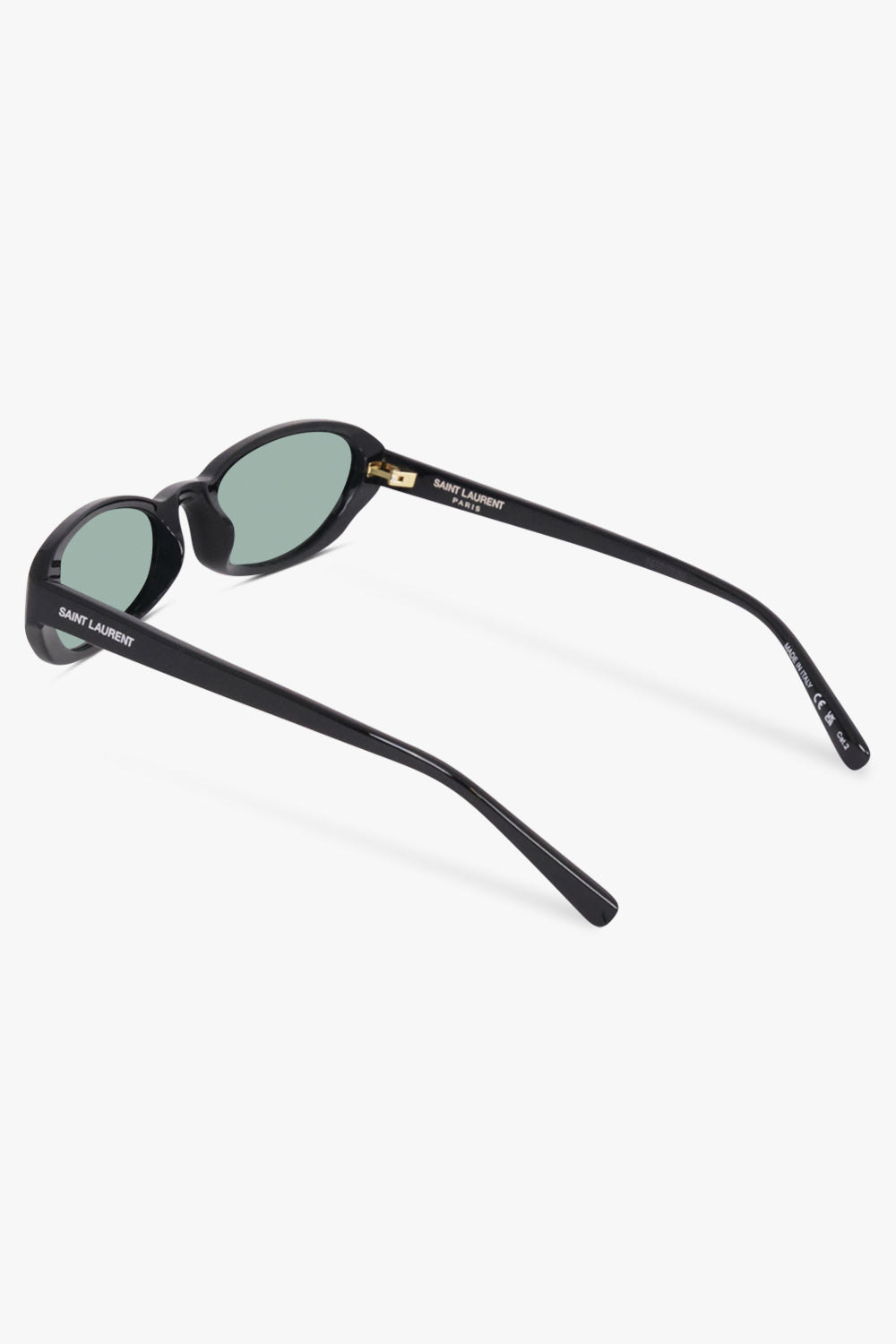 SAINT LAURENT SUNGLASSES BLACK / Black/Blue SL 871 Round Sunglasses | Black/Blue