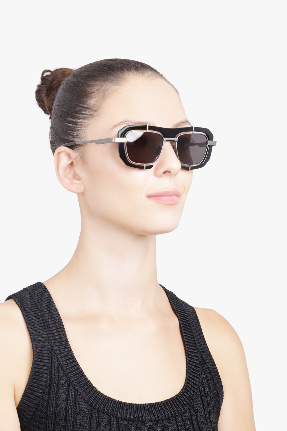 JW ANDERSON SUNGLASSES BLACK / BLACK JWA03 Geometric Sunglasses | Black