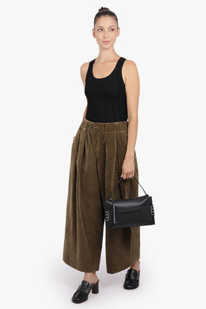 JW ANDERSON RTW Cable Cami Singlet Top | Black