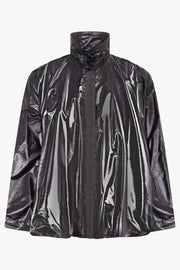 ALAIA RTW Draped Nylon Jacket | Black