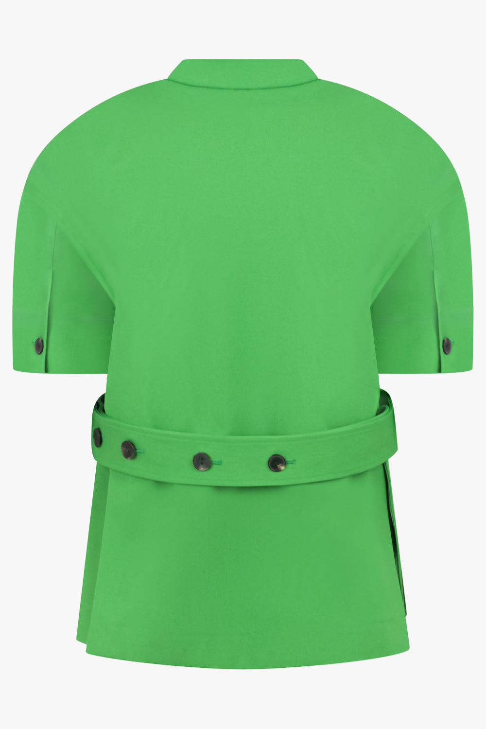 CALVIN KLEIN RTW Dahlia Structured Cotton Jacket | Fern Green