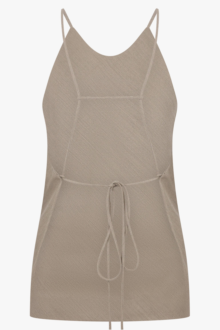 CALVIN KLEIN RTW Erin Tailored Halter Top | Honey Melange