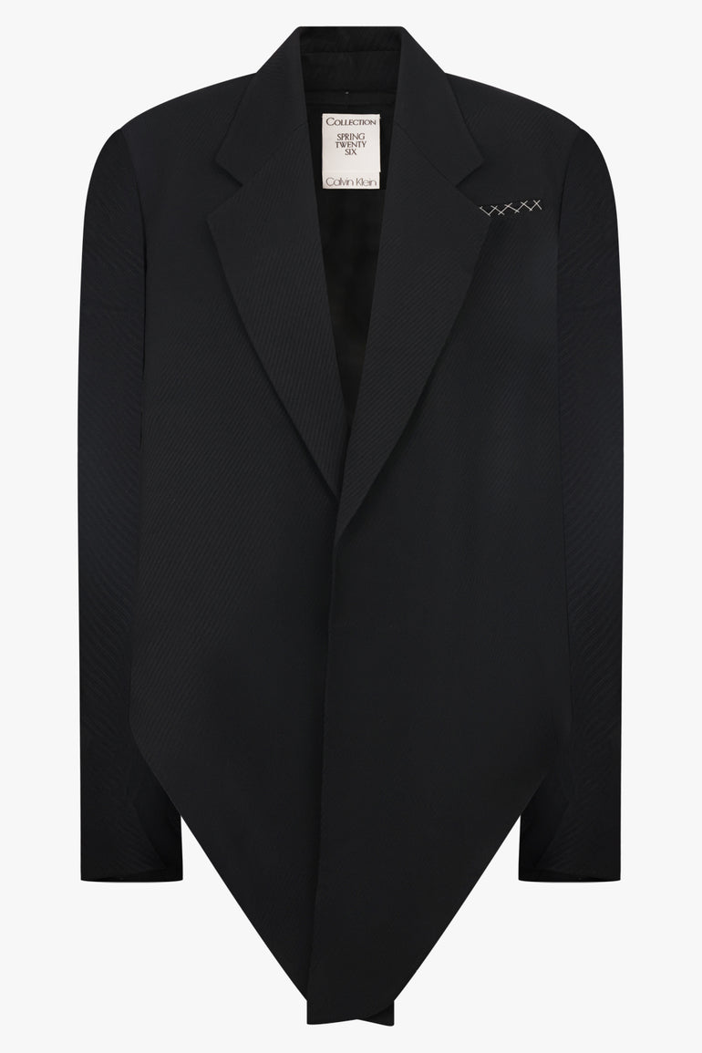 CALVIN KLEIN RTW Petunia Fluid Tailored Jacket | Black