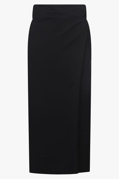 CALVIN KLEIN RTW Hallie Fluid Midi Skirt | Black