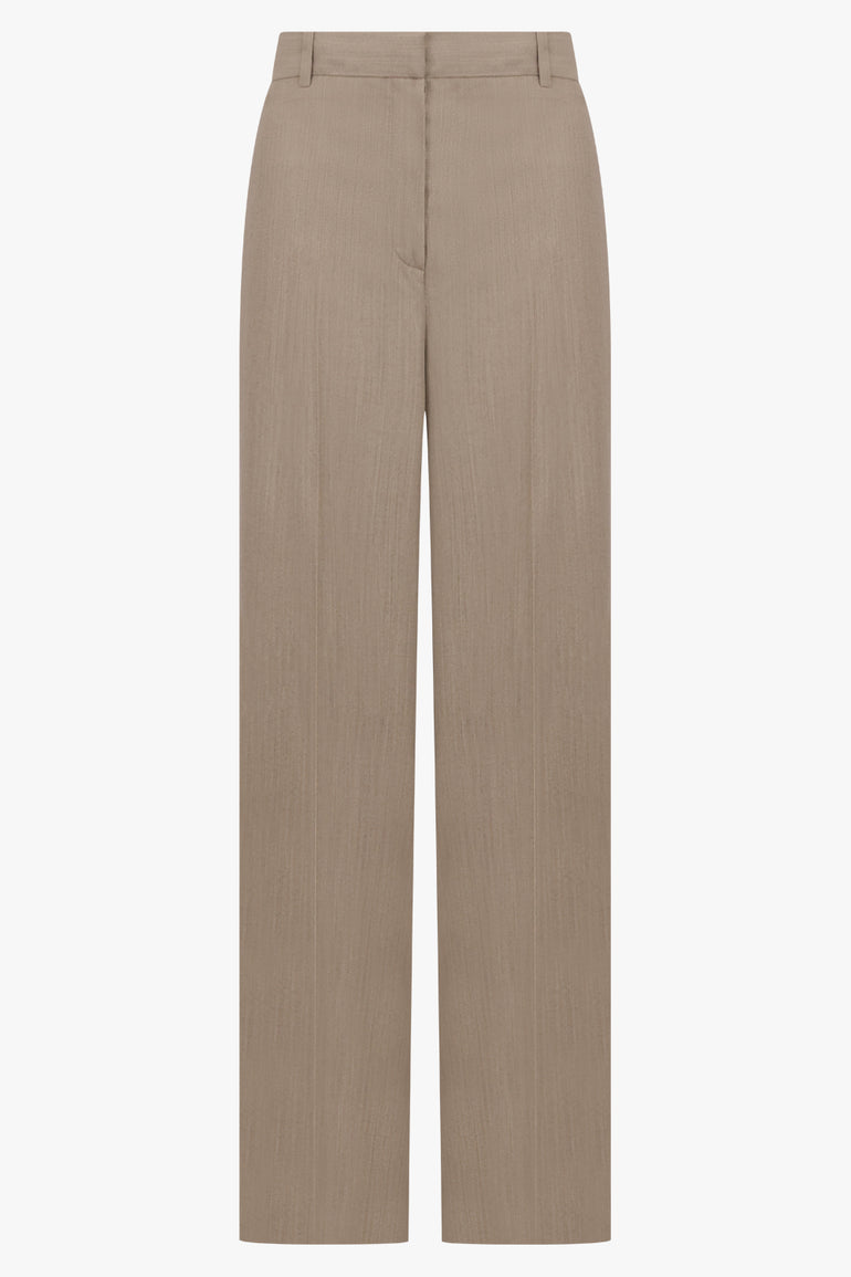 CALVIN KLEIN RTW Fernanda Wide Leg Trousers | Honey Melange