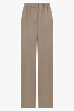 CALVIN KLEIN RTW Fernanda Wide Leg Trousers | Honey Melange