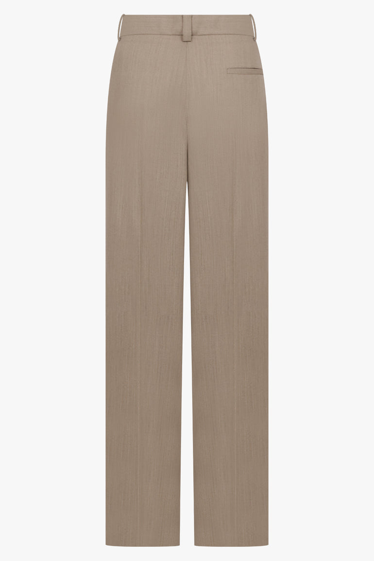 CALVIN KLEIN RTW Fernanda Wide Leg Trousers | Honey Melange