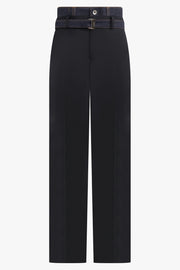 SACAI RTW Suiting X Denim Wide Leg Pant | Black/Indigo
