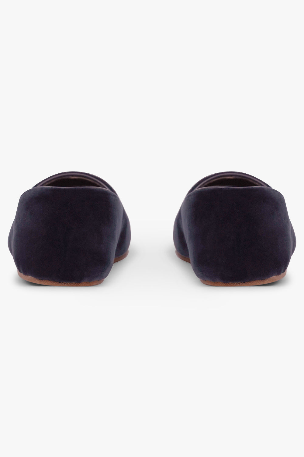THE ROW SHOES Ponti Velvet Closed Toe Slipper | Midnight