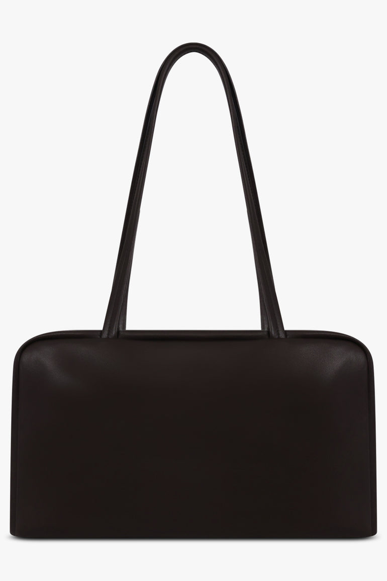 THE ROW BAGS BROWN / Dark Brown Astra Bowling Shoulder Bag | Dark Brown